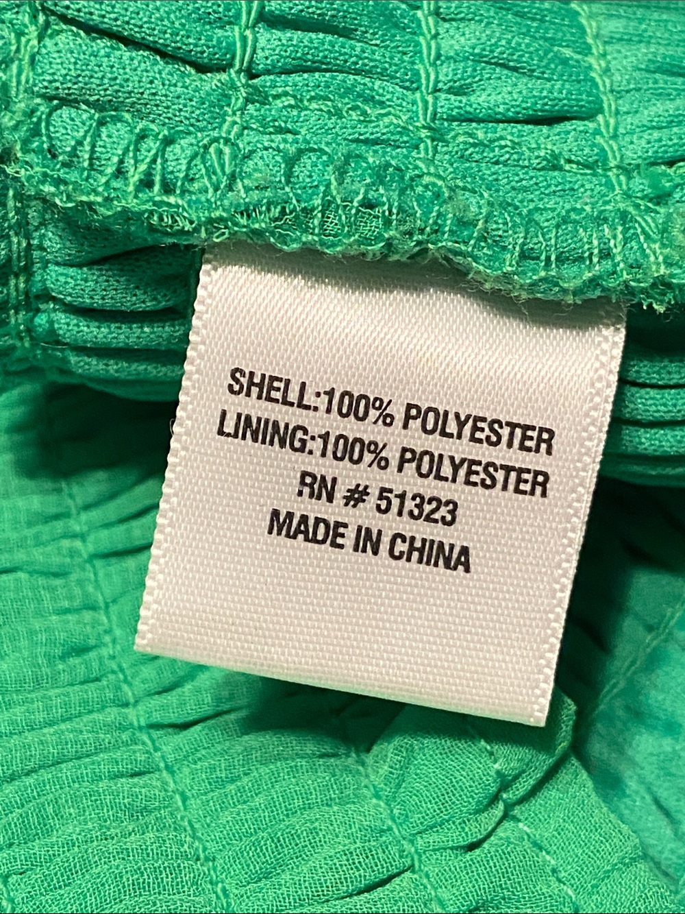 Chaus vibrant green smocked dolman top built underlay tank top wispy Size L - Picture 10 of 14